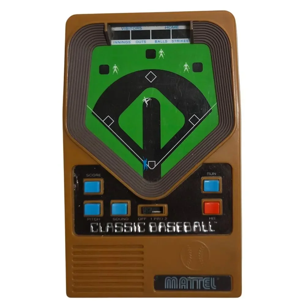 Vintage Mattel Tested And Working Classic Baseball Handheld Game 2001 Pre-owned